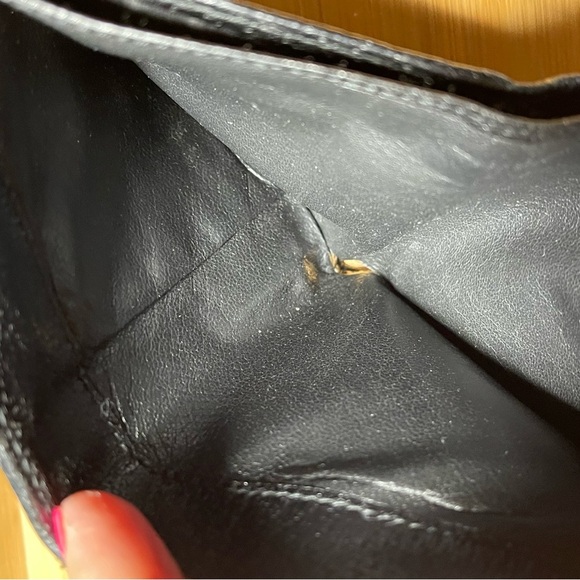 GUCCI GG Logo Plate Canvas Leather Card Bil Wallet Medium Monogram - Picture 8 of 10